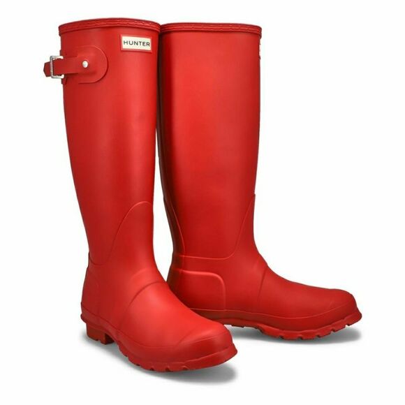 Hunter Women's Original Classic Tall Boot In Military Red - Picture 1 of 13